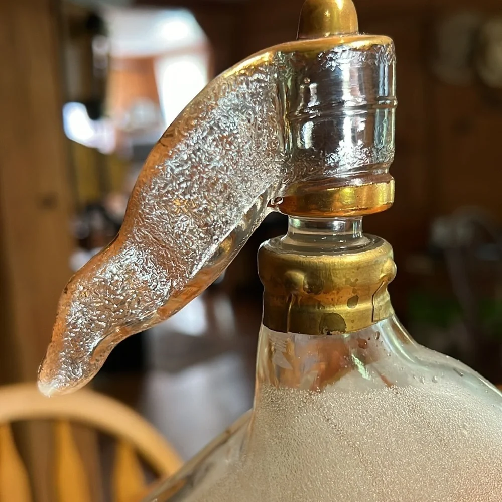 Vintage Larsen Cognac Decanter with Stopper, Viking Ship Shape, France 1960s